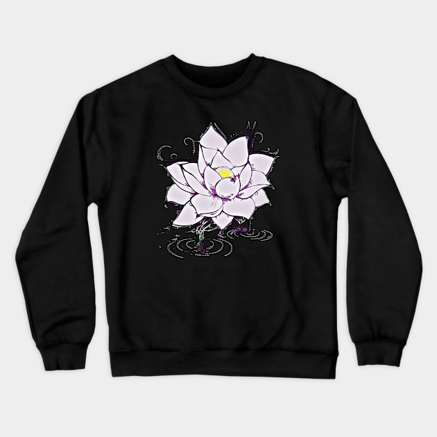 Lotus Crewneck Sweatshirt by jennifersoldner